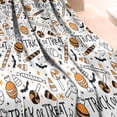 thumbnail image 3 of Trick or Treat Halloween Pattern Blanket,Comfortable Soft Lamb Wool Throw Blanket,All Season,Warm Lightweight Blankets for Sofa Bed Couch Living Room Chair,40"x50", 3 of 4