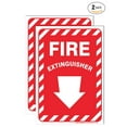 thumbnail image 4 of Sigo Signs, Fire Extinguisher Sign, with Down Arrow (2 Pack) 10x7 Inches, 4 Mil Vinyl Decal Stickers Weather Resistant, Made in USA, 4 of 4