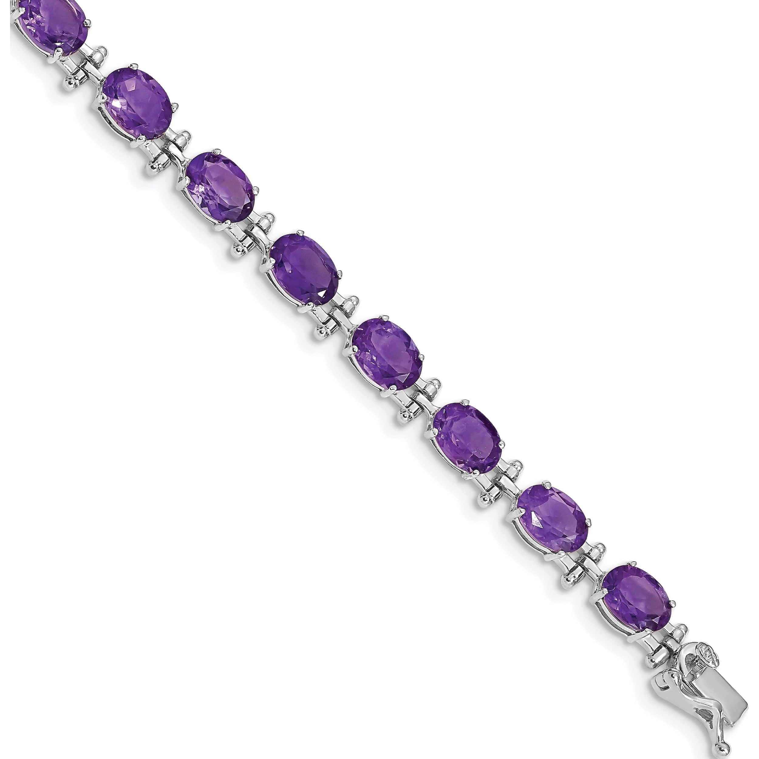 white gold amethyst bracelets