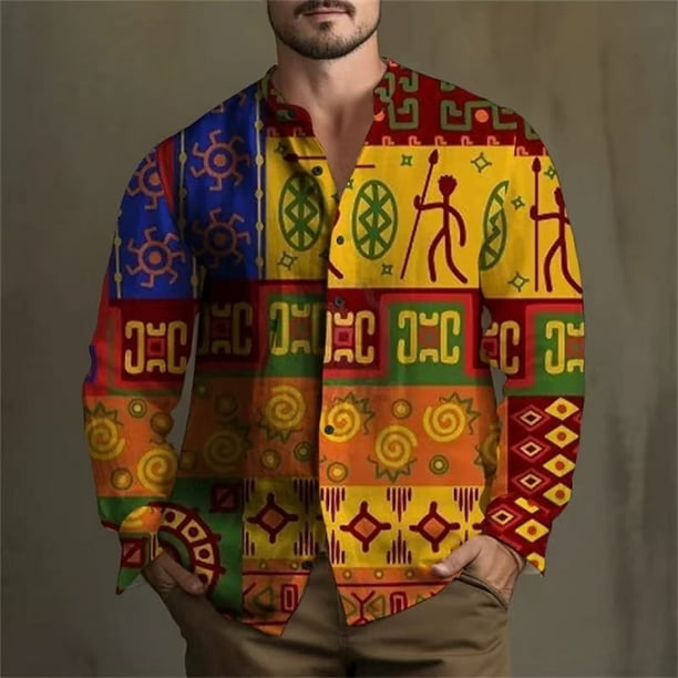 Nueva camisa de cuello alto de moda para hombre , informal, transparente, moderna, 3D, suave, cómoda, transpirable, talla grande