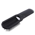 thumbnail image 4 of Negro 1 cepillo de pelo plegable con espejo, minicepillo de pelo portátil, peine pequeño y compacto de bolsillo para viajes escolares familiares, 4 of 5