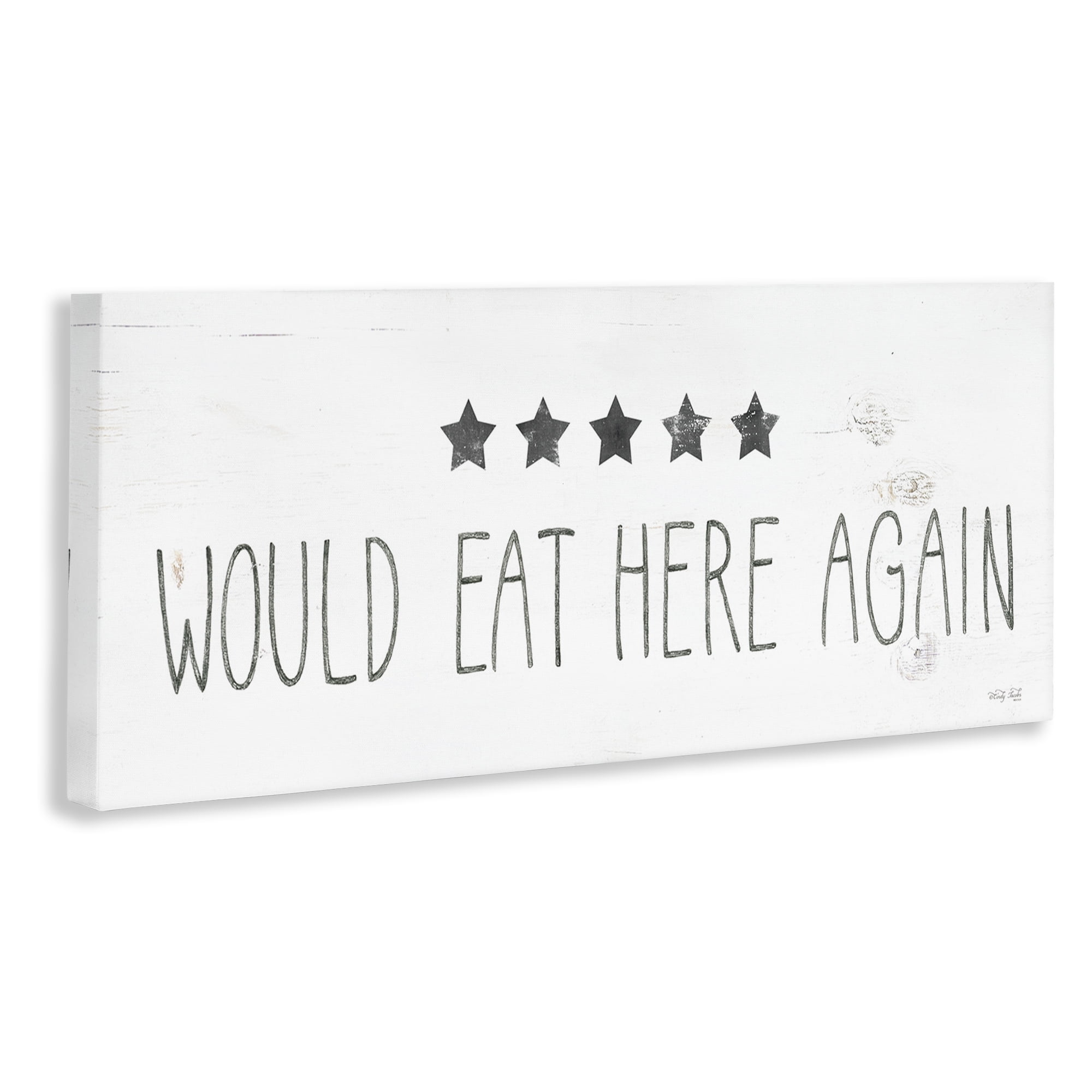 Stupell Industries Five Stars Kitchen Food & Beverage Painting Gallery Wrapped Canvas Art Print Wall Art, 30 x 13