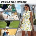 thumbnail image 6 of Uorisanigo Lemon Couples' Outfits His and Hers Clothing Men's 1/4 Zip QuickDry Short Sleeve Shirt, Women's Sleeveless Zip Front Golf Dress with Built-In Pockets Shorts for Sports Workout, 6 of 8