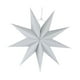thumbnail image 4 of Adorno colgante decorativo de estrella grande 3D para casa de vacaciones Gris, 4 of 9