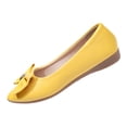 thumbnail image 2 of CQONEPT Women's Ballet Flats Pointed Toe Glittery Dressy Shoes Soft Walking Slip Ons Memory Foam Dressy Work Office Shoes Yellow 37, 2 of 6