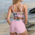 thumbnail image 5 of Vividxx Womens 3PCS Rash Guard Swimsuit Summer Beach Pool Vacation Sets Long Sleeve Bathing Suits With Boyshorts Push Up Bikini Sets Solid Color Toddler Lovely Swimwear, 5 of 7