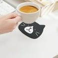 thumbnail image 5 of PATLOLLAV 1 Pcs Cute Kitty Silicone Coaster, Non-Slip Cup Mats for Desk Drink Table Decor Kawaii Accessories Gift Choice, 5 of 6