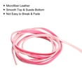 thumbnail image 4 of Unique Bargains 5.47 Yards 2.6mm Flat Leather Cord Suede String for DIY Crafts, Fuchsia 3Pack, 4 of 7
