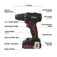 thumbnail image 3 of Hyper Tough 20-Volt Max Lithium-Ion 1.5Ah 70-Piece Cordless Drill Project Kit with Battery and Charger, 3 of 20