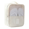 thumbnail image 1 of Minnieouse Bolsa de almacenamiento de zapatos, zapatillas de deporte, bolsa con cremallera a prueba de polvo y agujero de malla, organizador de soporte para Envolturas para manijas de equipaje Beige Minnieouse AP012004-04, 1 of 6