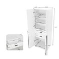 thumbnail image 3 of Manhattan Comfort Lee 3-Piece Module Wardrobe Closet from Engineered Wood- White, 3 of 9