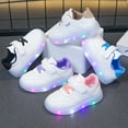 thumbnail image 7 of ZACPNCV Light Up Toddler Boys Girls Shoes Flashing Lightweight Tennis Walking Sneakers for Toddler Black, 7 of 7