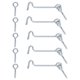 thumbnail image 1 of Uxcell 5-Pack Gancho y Ojo Pestillo para Puerta 2.5 Pulgadas Pestillo de Puerta de Acero al Carbono Plata Gancho y Ojo, 1 of 1