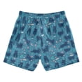 thumbnail image 7 of FORMRS Boys Swim Trunks Quick Dry Mesh Lining Beach Boardshorts, Sizes XS-XL, Blue Forest Cat Pattern, 7 of 7