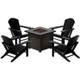 thumbnail image 2 of Allendale Outdoor Plastic Adirondack Chair With Square Fire Pit Table Set, 2 of 10