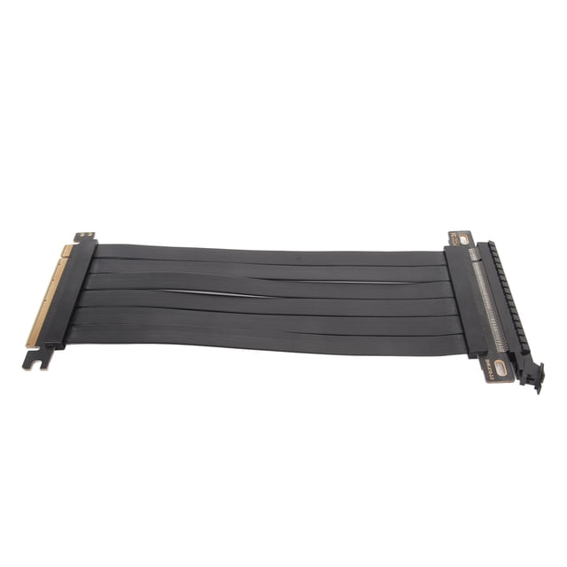 PCIE 3.0 X16 Extender Riser Cable, High Shielding Property 180 Degree Flexible PCIE 3.0 Extension Cable for Graphics Card Low Resistance