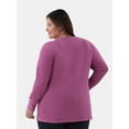 thumbnail image 3 of Terra & Sky Women’s Plus Thermal Tunic Top, Sizes 0X-4X, 3 of 5
