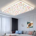 thumbnail image 2 of Spring Floral Fluorescent Light Covers for Ceiling Lights 4x2 feet,2 Pack Magnetic Light Filters for Classroom,Summer Flowers Watercolor Botanical Fluorescent Light Shade Panel for Office School, 2 of 9