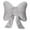 Grey, variant on Siruishop Plush Bow Throw Pillow Aesthetic Multifunctional Ornament for Bed Cafe Couch Light Pink