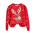 thumbnail image 4 of Futezty Christmas Sweatshirts for Women Novelty Funny Santa Xmas Tree Graphic Pullover Tops Loose Casual Fleece Shirts, 4 of 4