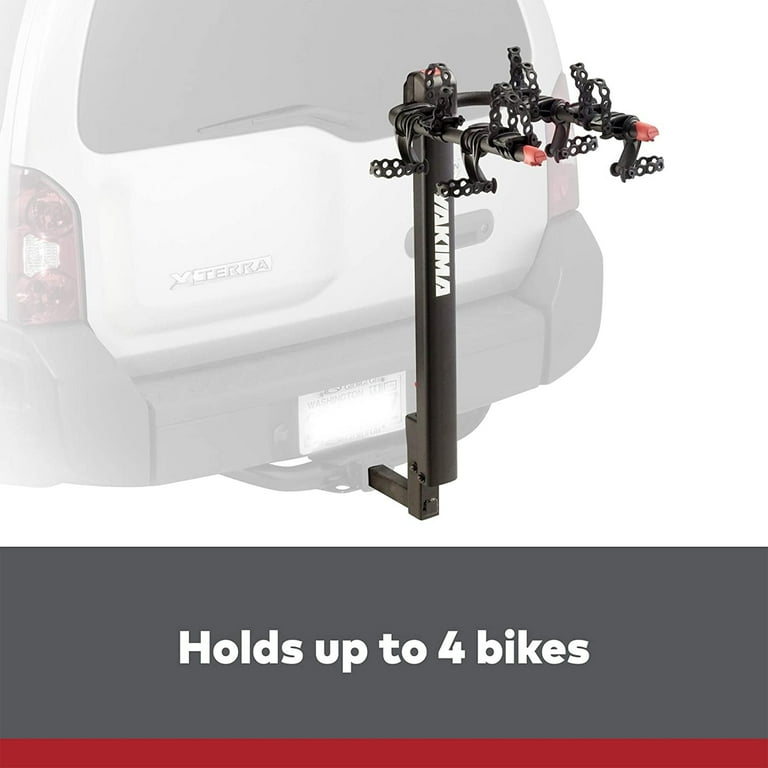 Yakima DoubleDown Cycle Mount 4 Bike Hitch Mast Carrier with Anti Sway Cradles Walmart