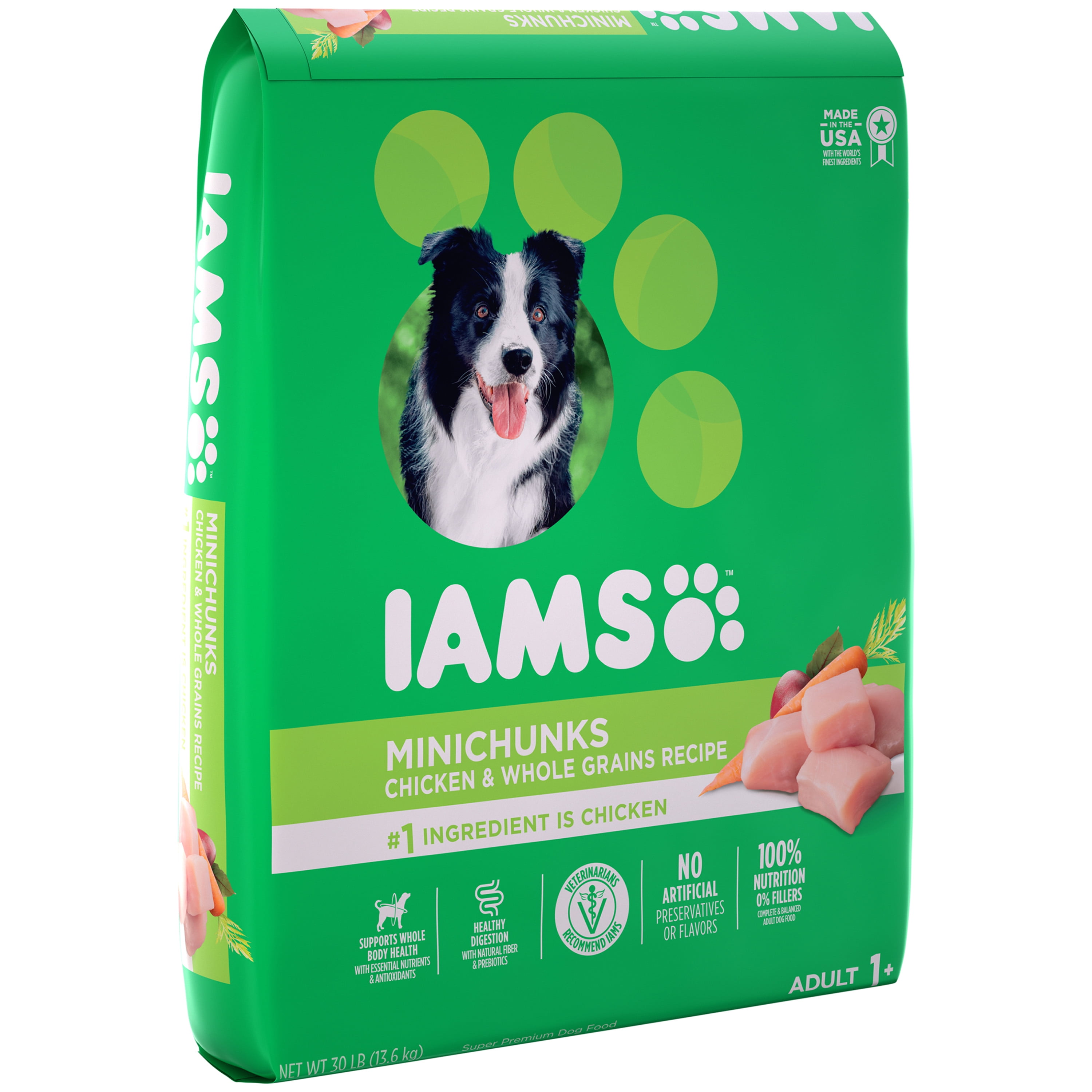 iams dog food yellow bag