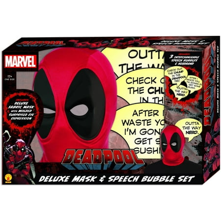Marvel Deadpool Deluxe Mask and Speech Bubble PREVIEWS Exclusive Box