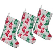 3 Pcs Christmas Stockings,Christmas Stocking Pattern Stockings Christmas,14.8'' Xmas Stockings,Christmas Party Favors,Christmas Party Decorations,Christmas Stockings Personalized