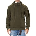 thumbnail image 1 of Birdeem Chemises pour Hommes Mode Décontractée Unie à Capuche avec Fermeture Éclair et Cordon de Serrage Manches Longues, 1 of 1
