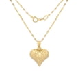 thumbnail image 2 of Cadena Gargantilla Corazón Facetado 1.3 cm Casa del Anillo Oro Amarillo 10K 45 cm 0.7 gr, 2 of 4