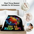 thumbnail image 4 of Basketball Blanket for Girls, Basketball Gifts for Boys Adults Sport Lovers, Kids Throw Blankets for Team Player Couch Sofa Home Decor (Colorful, 40x50 Inch), 4 of 6