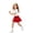 j2-Red, variant on LIIPEE Solid Color Skirt For Girls Casual Elastic Waist Cute A Line Skirts Kids Comfortable Breathable Everyday School Wear,9-10 Years