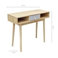 thumbnail image 4 of Escritorio Top Living Estilo Vintage con Cajón Café y Gris, 4 of 12