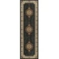 thumbnail image 3 of Sensation Traditional 2' x 10' Black and Beige Polypropylene Indoor Area Rug, 3 of 8