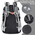 thumbnail image 5 of ZOMAKE Mochila Ligera y Empacable de 30 L - Mochilas de Senderismo Plegables Mochila Plegable compacta Resistente al Agua para Viajes (Negro), 5 of 5
