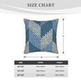 thumbnail image 4 of Haiem Cozy Knitted Blue Chevron Print Velvet Soft Solid Decorative Square Throw Pillow Covers Set with Elegant Piping Christmas Cushion Case for Sofa Bedroom Car-18"x18", 4 of 8