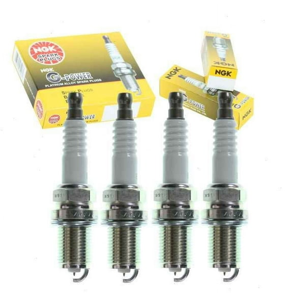 4 pc NGK G-Power Spark Plugs compatible with Subaru Outback 2.5L H4 2000-2009