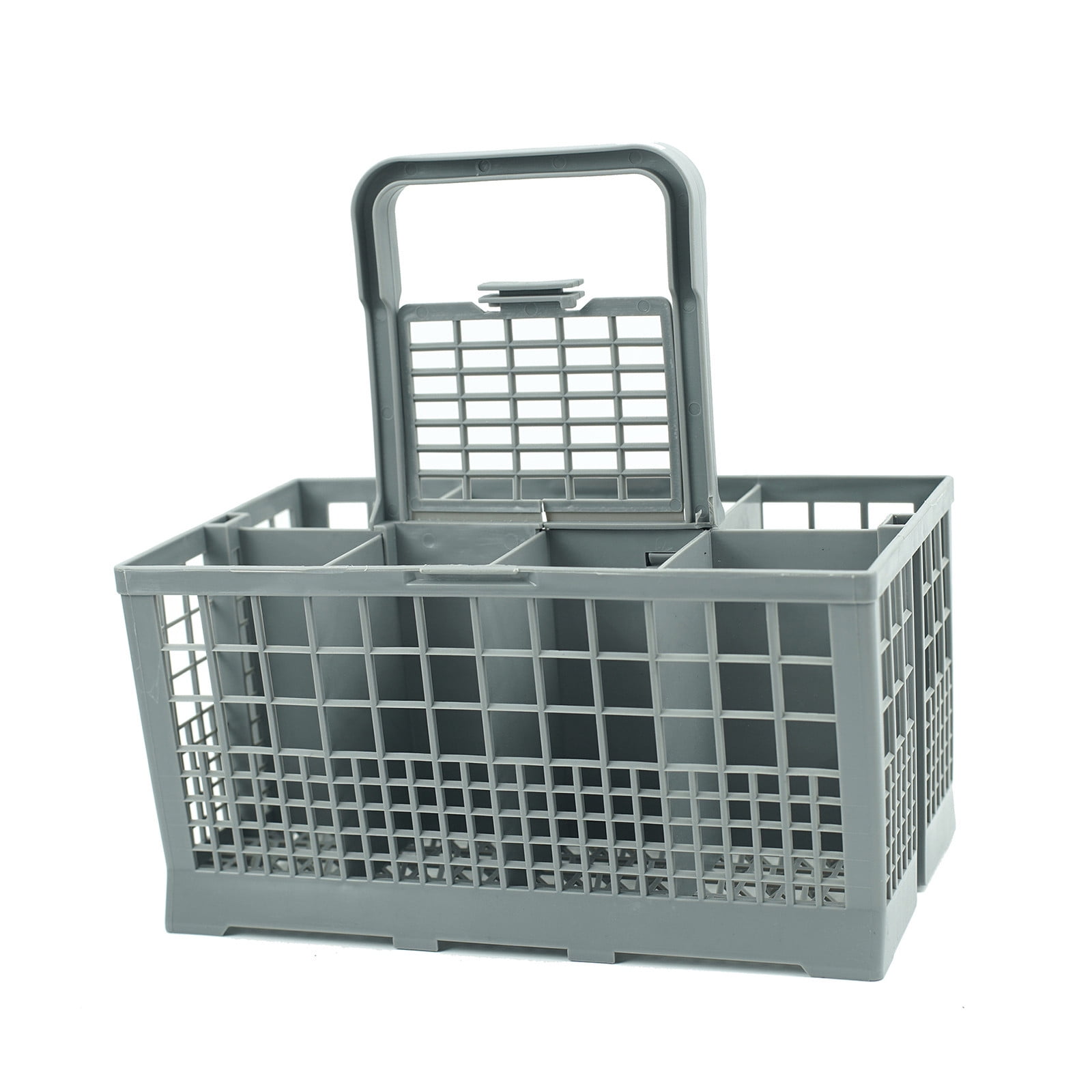 Dishwasher Cutlery Basket Storage Rack,Removable Handle Kitchen Organizer Basket,Spoon Fork Knife Cleaning Holder,Heat Resistant Dishwasher Insert Basket,Kitchen Utensil Cleaning Storage Basket