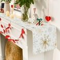 thumbnail image 3 of Christmas Table Runner Xmas Snowflakes Dining Table Farmhouse Christmas Decorations Winter Table Runner Indoor Home Decor 13x72 Inch, 3 of 8