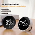 thumbnail image 2 of Reloj Magnético de Cuenta Regresiva para Cocina, Temporizador Digital Manual, Reloj de Escritorio, Cronómetro para Ducha, Estudio, Color Negro., 2 of 5