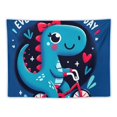thumbnail image 5 of Autua Dinosaur Riding Bicycle Tapestry Wall Hanging Unique Style Graphic Tapestries for Home Wall Decor Living Room Bedroom Dorm Gift 60x50inch, 5 of 6