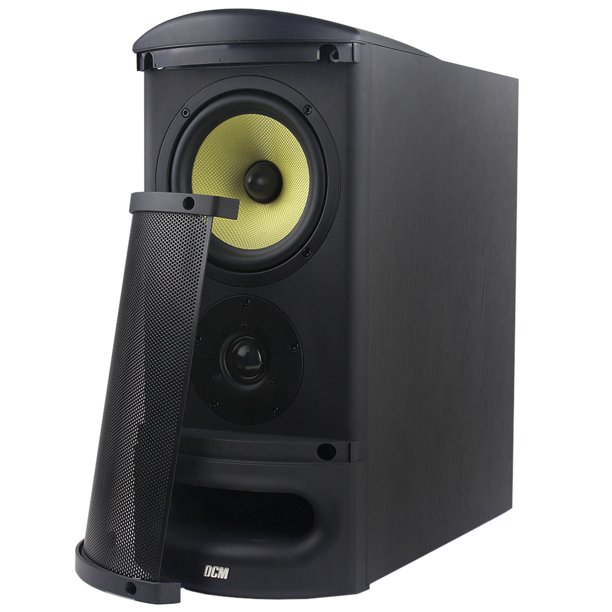 DCM by MTX Audio 2Way 6.5" Inch Home Theater BiAmp Bookshelf Speaker