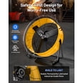 thumbnail image 6 of iLiving 36 Inches 16000 CFM Heavy Duty High Velocity Barrel Floor Drum Fan with DC Brushless Motor, 6 of 9
