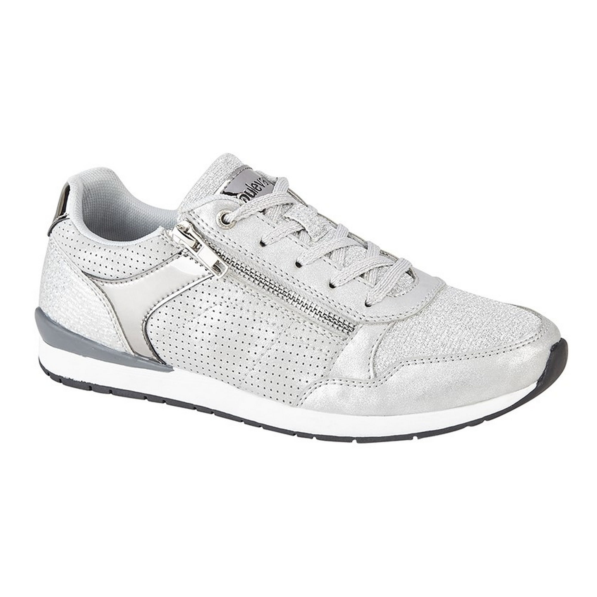 ladies side zip trainers