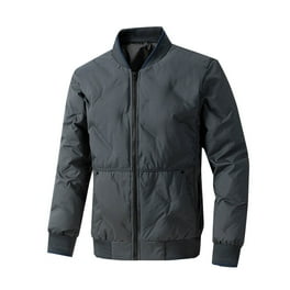 Olyvenn Winter Warm Men's Solid Long Sleeve Coat Zip Up Olyvenn Winter Warm Men's Solid Long Sleeve Coat Zip Up