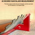 thumbnail image 3 of 45/90 Degree Square Multifunctional Carpenter's Angle Measurement Tool High Precision Woodworking Tool Ideal for Precision Sawing Blade Installation, 3 of 8