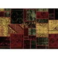 thumbnail image 1 of Ahgly Company Indoor Rectangle Patchwork Brown Transitional Area Rugs, 2' x 5', 1 of 4