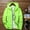 Green, variant on WILLBEST Hoodie Oversized Men's Casual Pure Color Plus Size Hoodie Reflective Zipper Outdoor Sport Coat