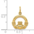 thumbnail image 2 of 14K Yellow Gold Claddagh Charm, 2 of 2