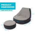 thumbnail image 3 of Intex 68564E Inflatable Ultra Lounge Chair With Cup Holder And Ottoman Set, Gray, 3 of 6